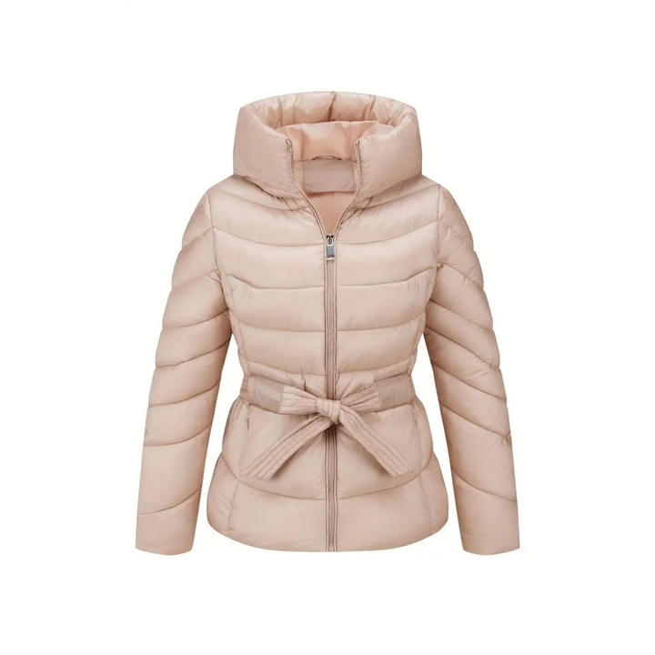 Eira™ - Quilted Bow Puffer Coat