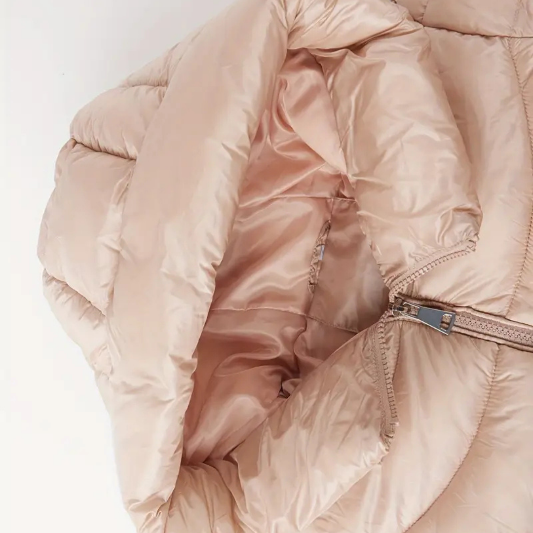 Eira™ - Quilted Bow Puffer Coat