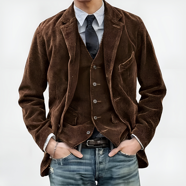 Theodore™ Velvet Blazer & Vest Combo