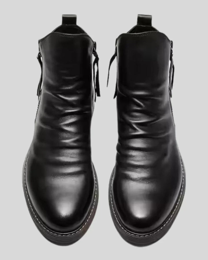 Leonardo™ - Classic Zipper Leather Boots