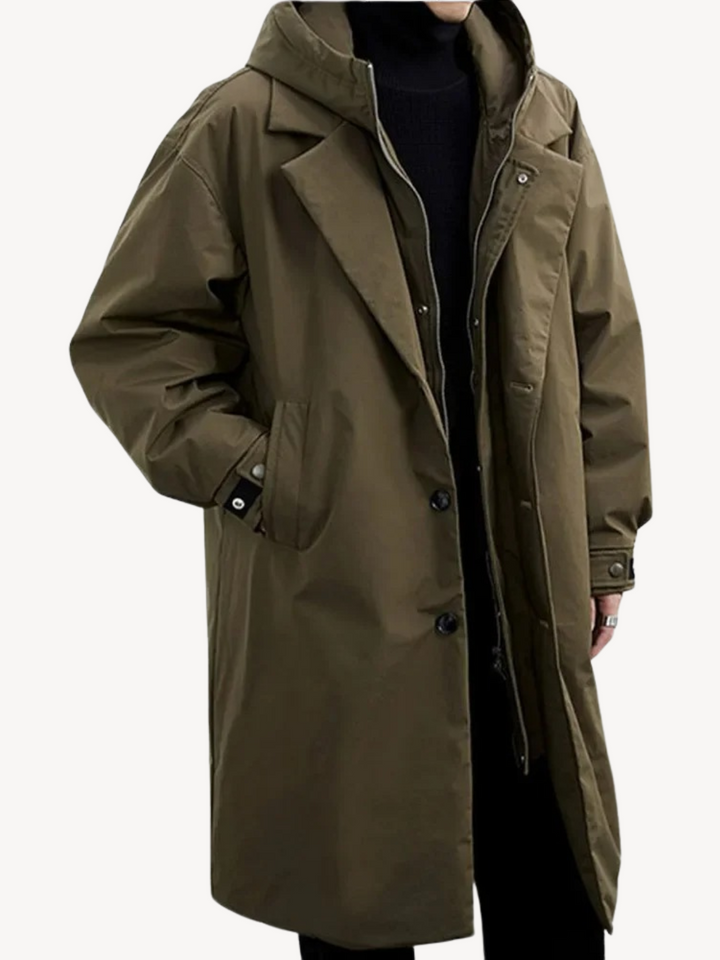 Marcuz™ - Military-Style Hooded Overcoat