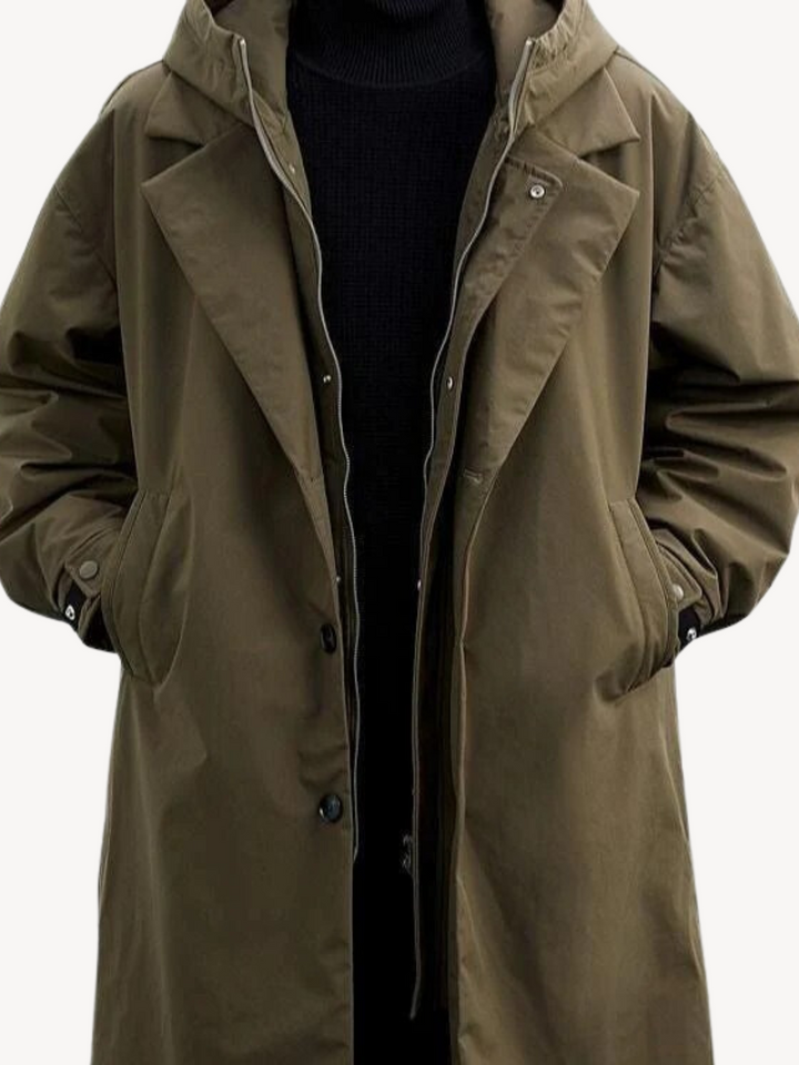 Marcuz™ - Military-Style Hooded Overcoat