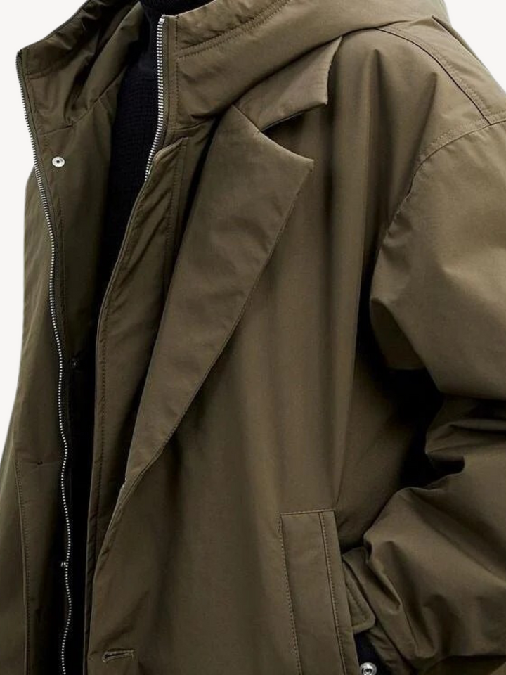 Marcuz™ - Military-Style Hooded Overcoat