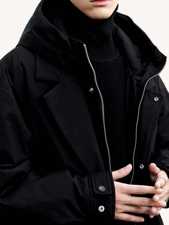 Marcuz™ - Military-Style Hooded Overcoat