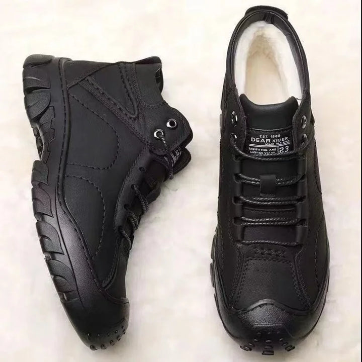 Albert - Waterproof Wide-fit Winter Leather Boots