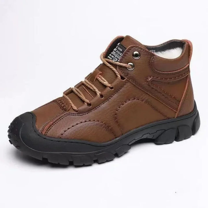 Albert - Waterproof Wide-fit Winter Leather Boots