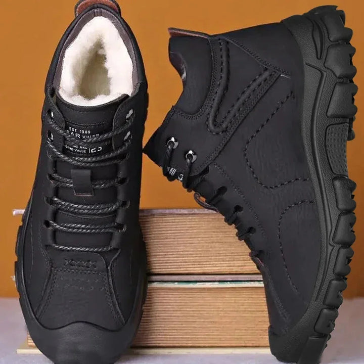 Albert - Waterproof Wide-fit Winter Leather Boots