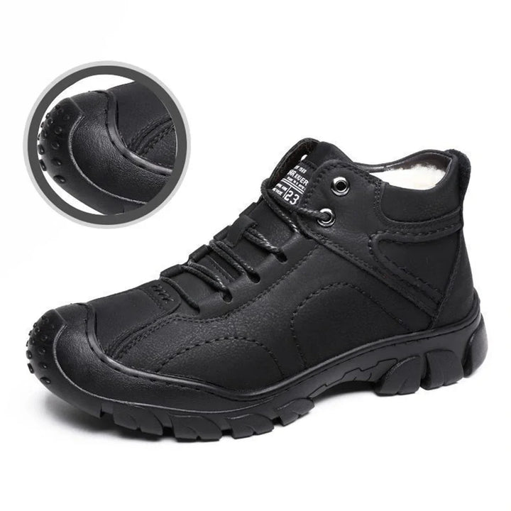 Albert - Waterproof Wide-fit Winter Leather Boots